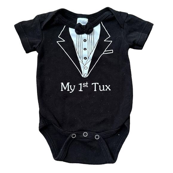 My First Tux onesie bodysuit, size 0-6 months - Picture 1 of 5